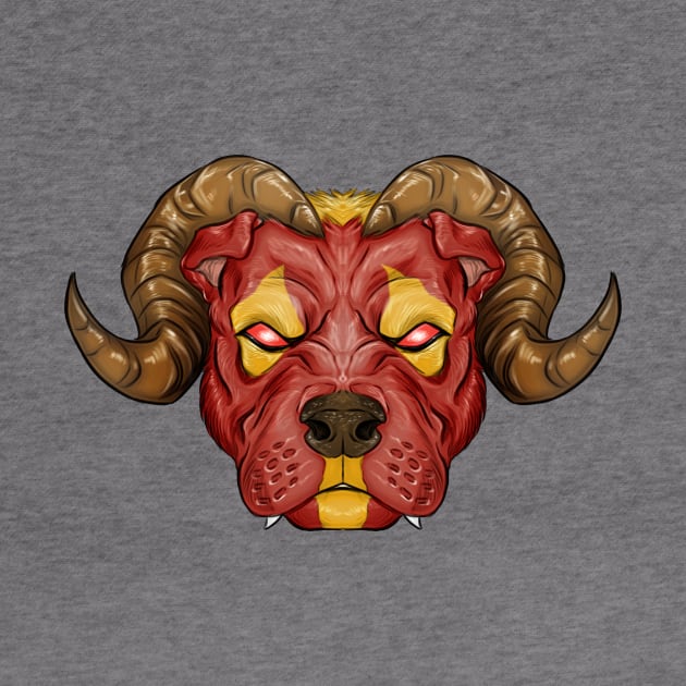 Hellhound head 1 by Furia And Mimma